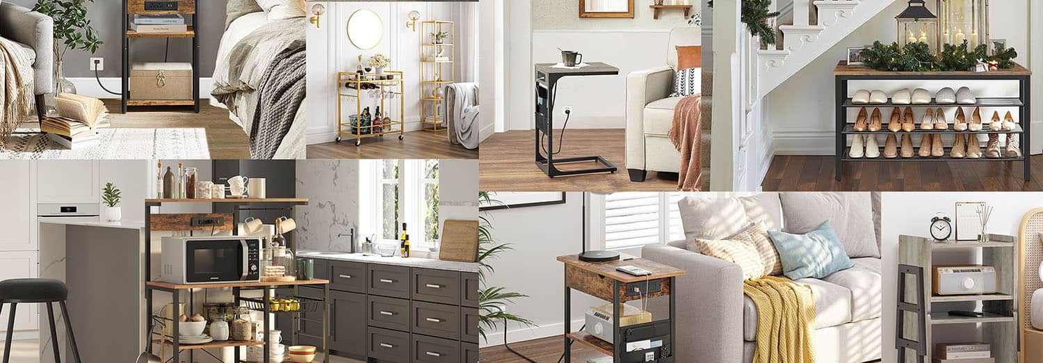 Bedroom, kitchen, living room, entryway and storage furniture