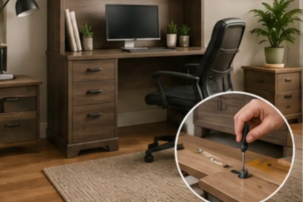 Sauder ready-to-assemble home office and storage furniture