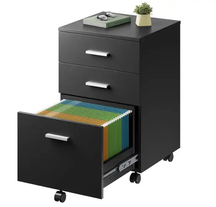 3 drawer mobile file cabinet for home office