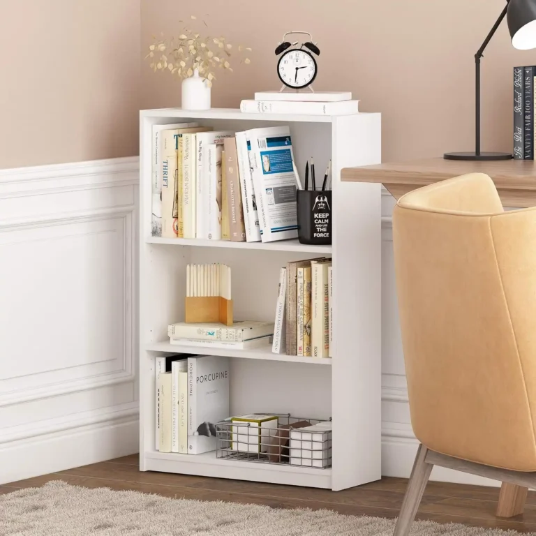 3 tier adjustable bookcase for home office (5)