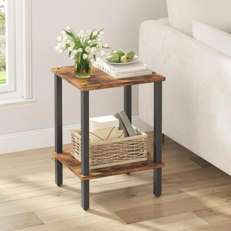 end table, side table, nightstand, 2 tier storage shelf (5)