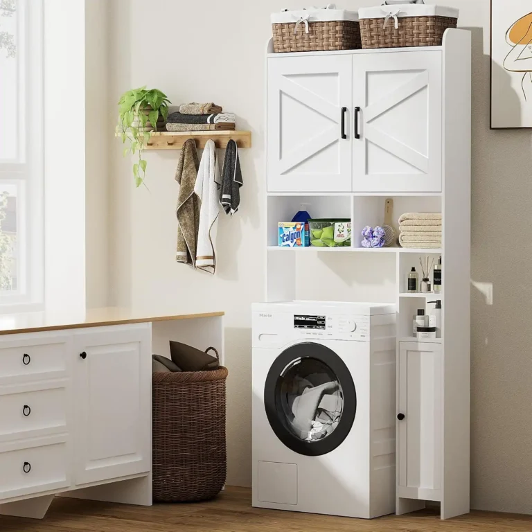 over the toilet storage cabinet with adjustable shelf (4)