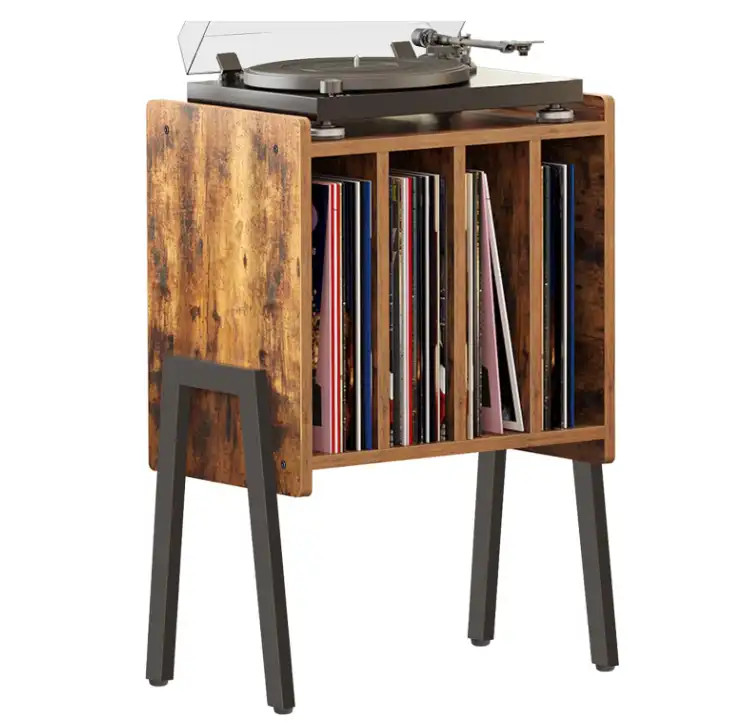 rotating cd storage rack with multi tier shelves (2)