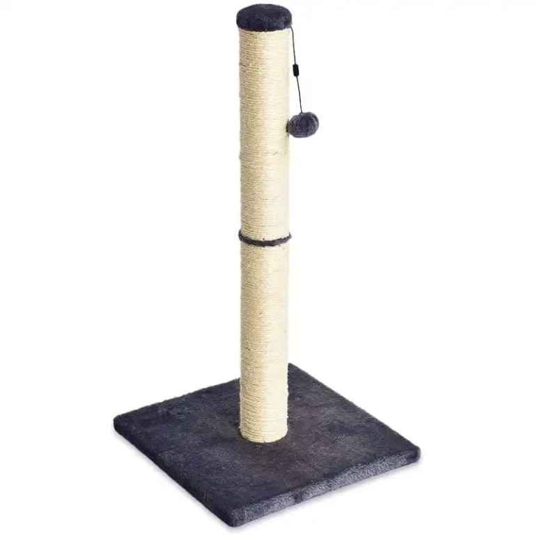 80 cm cat scratching post with hanging toy 1