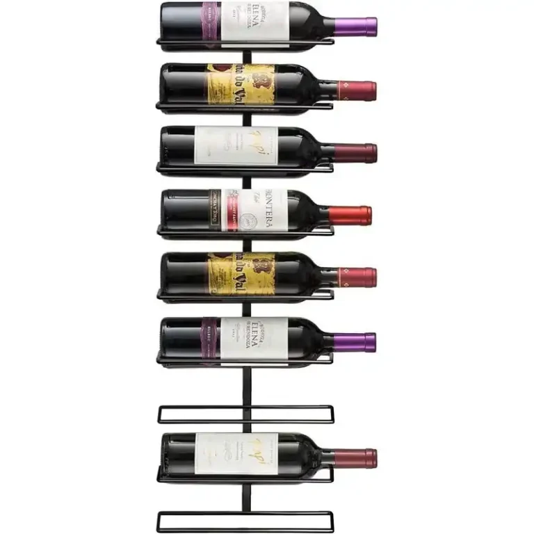 9 bottle wall mounted wine rack 1