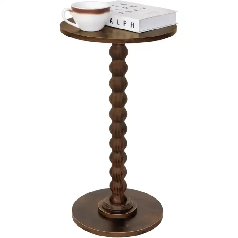 round pedestal side table for small spaces 1