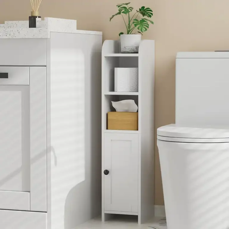 slim toilet paper storage cabinet for small bathrooms 1